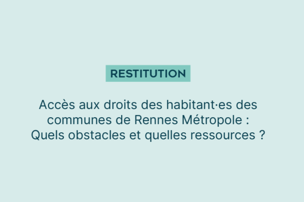 18 novembre, 10 h : séminaire étude qualitative Accès aux droits